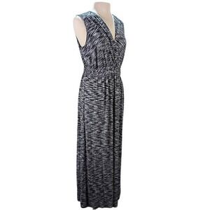 Spense Maxi Sundress Womens XL Black Boho Chic Resort Contemporary Modest Casual